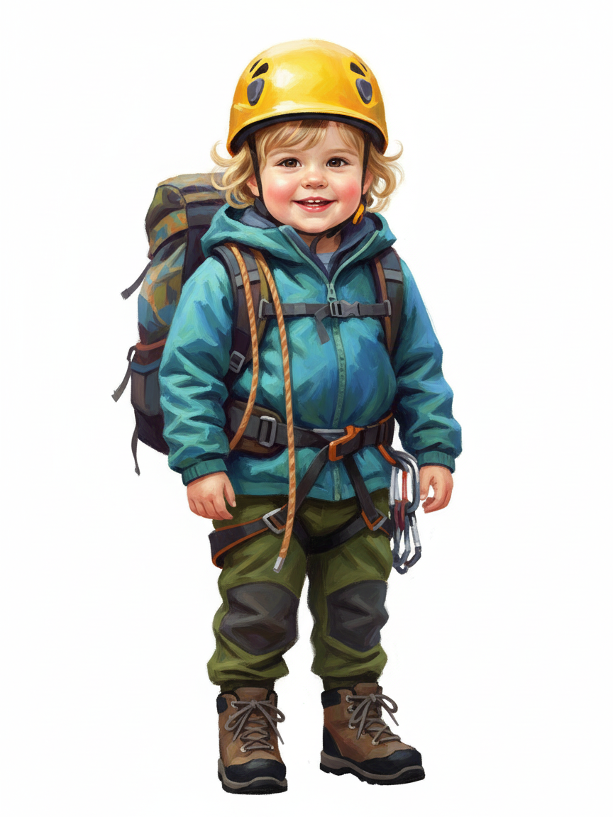 Julia the Climber - Impressionist Painting