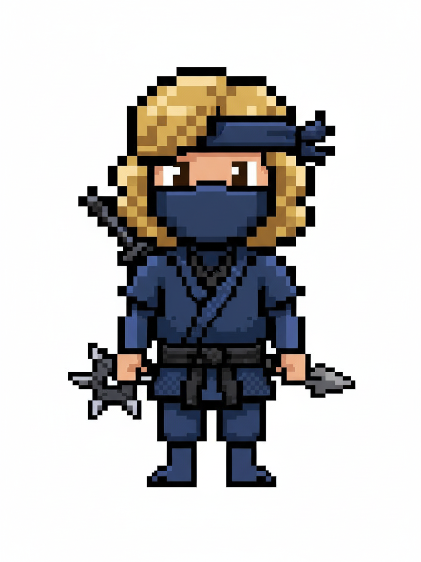 Ninja Julia - Pixel Art