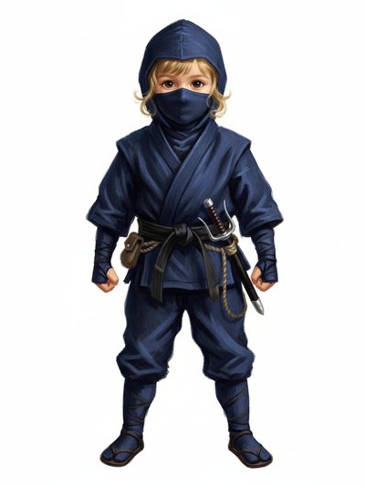 Our Little Ninja Julia 🌟 - Impressionist Painting