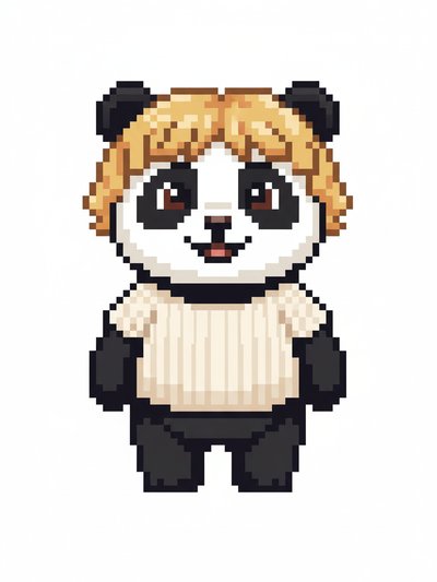Julia's Panda Adventures 🌟 - Pixel Art