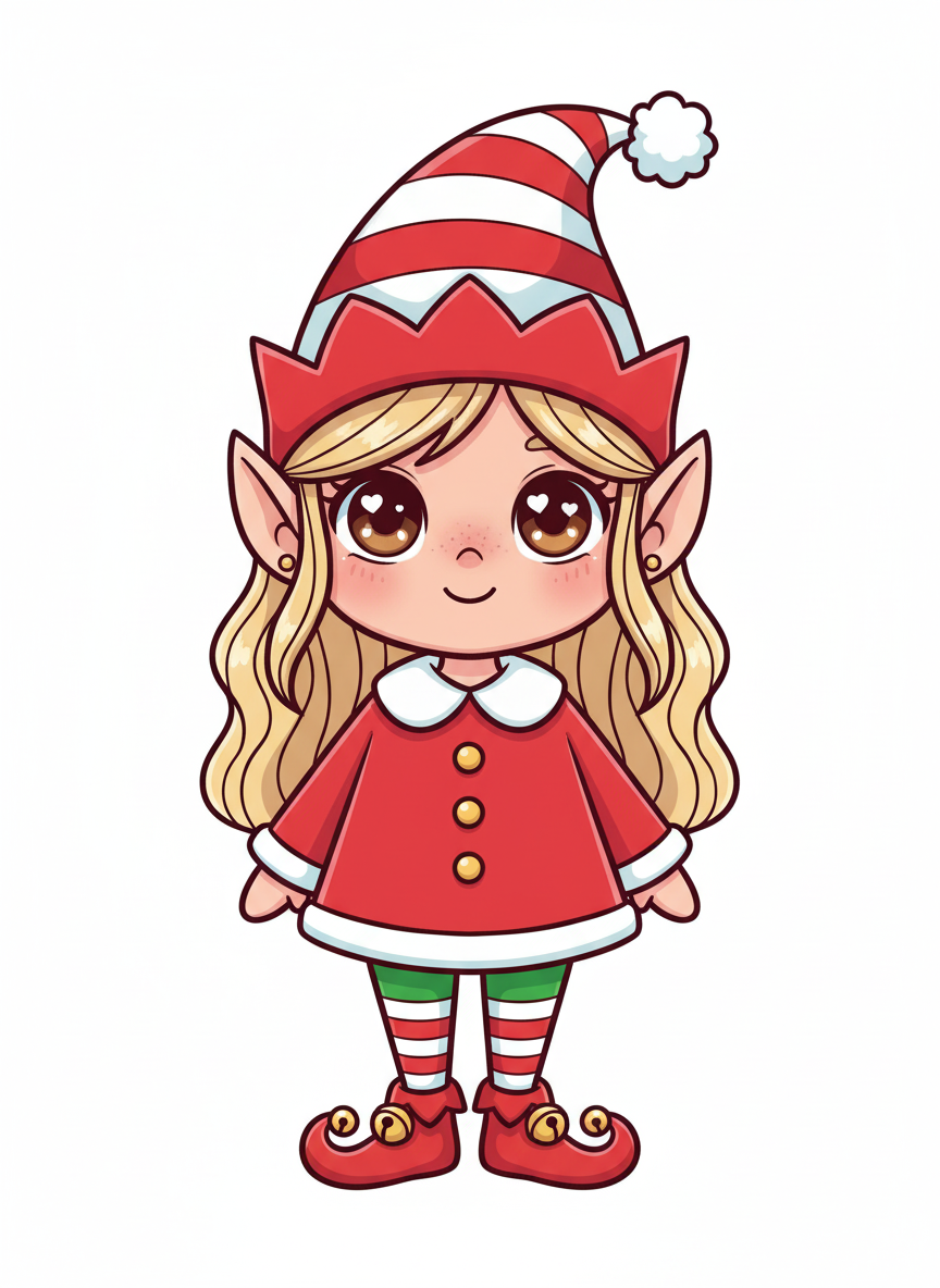 Merry Mary the Elf - Kawaii Cute