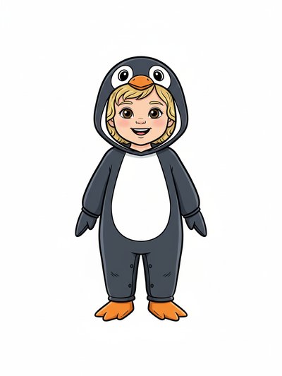 Julia's Penguin Adventures 🐧 - Classic Coloring Book
