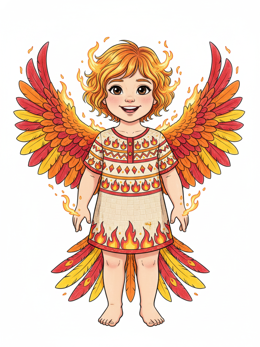 Phoenix Julia - Classic Coloring Book
