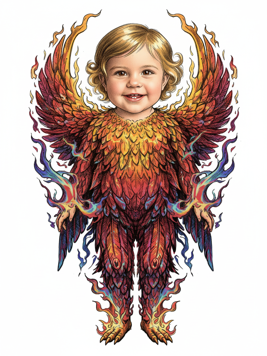 Phoenix Julia - Victorian Illustration