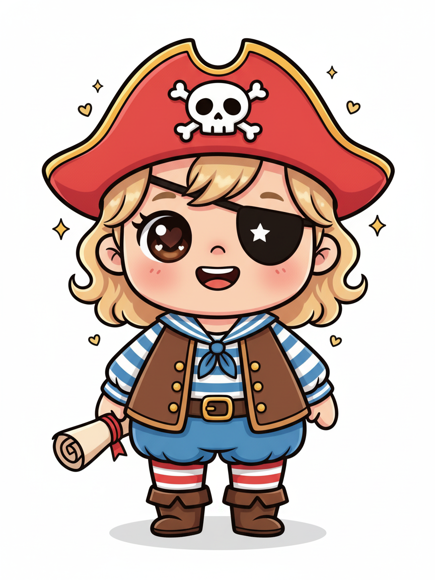 Pirate Julia - Kawaii Cute