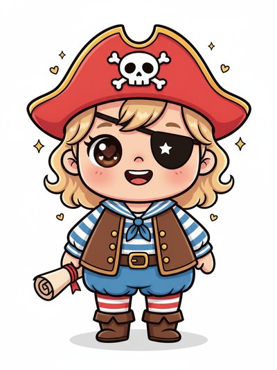 Julia's Pirate Adventures 🏴‍☠️ - Kawaii Cute