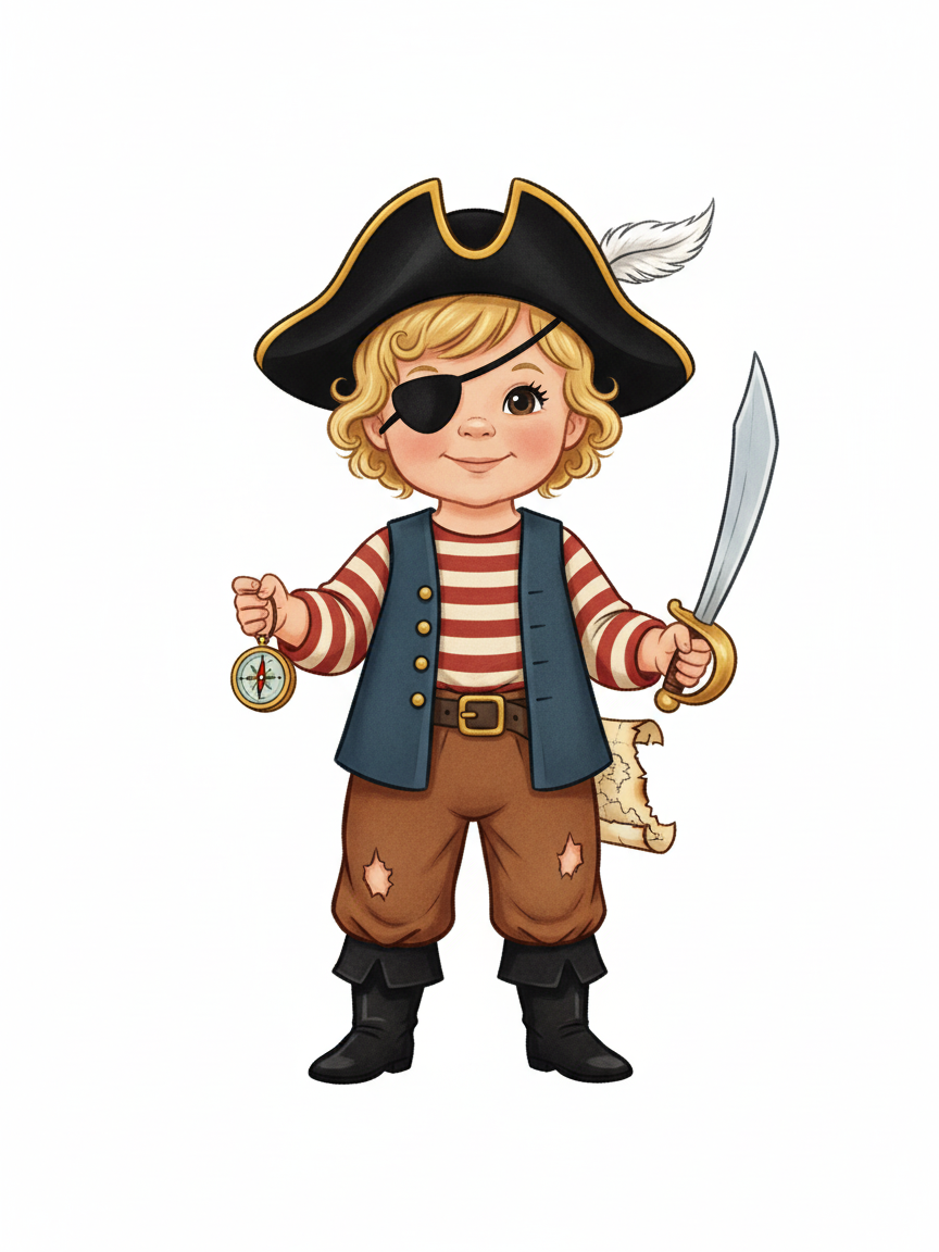 Pirate Julia - Vintage Storybook