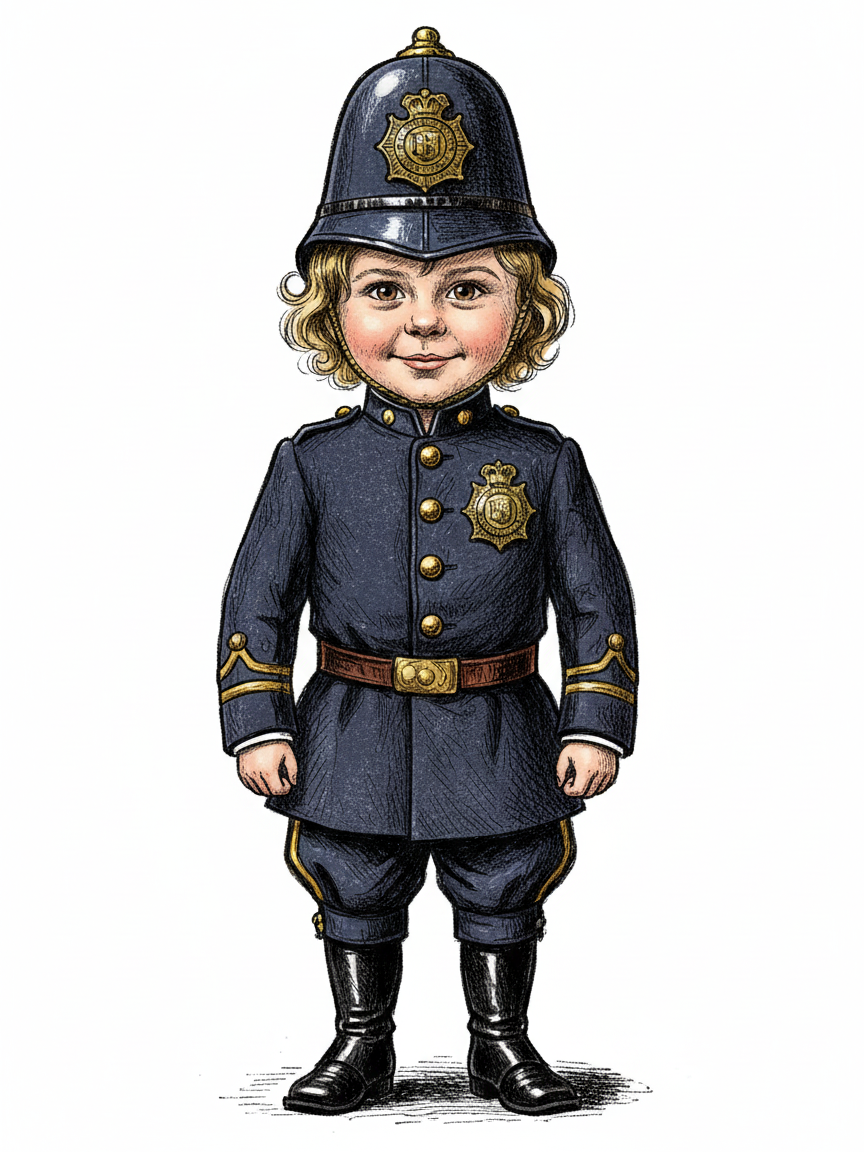 Officer Julia - Victorian Illustration