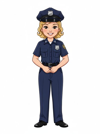 Julia's Police Adventures 🚓 - Vintage Storybook