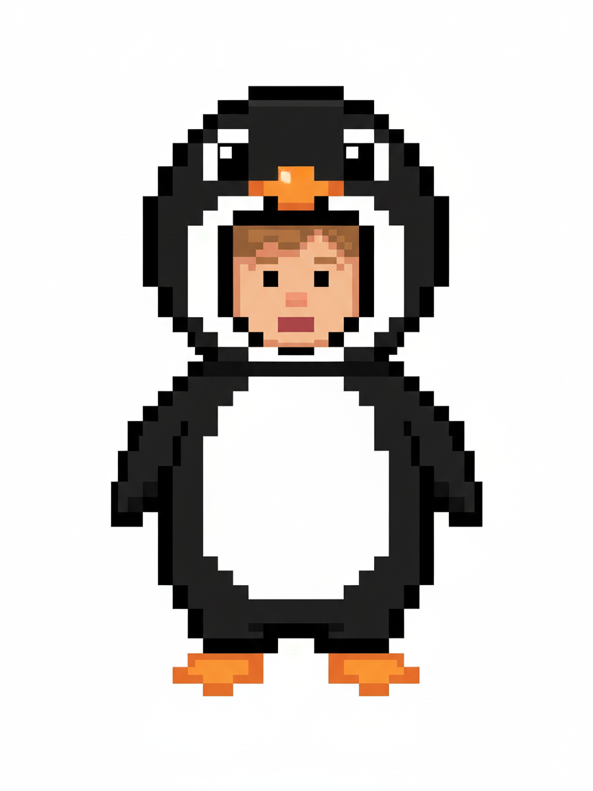 Penguin Julia - Pixel Art