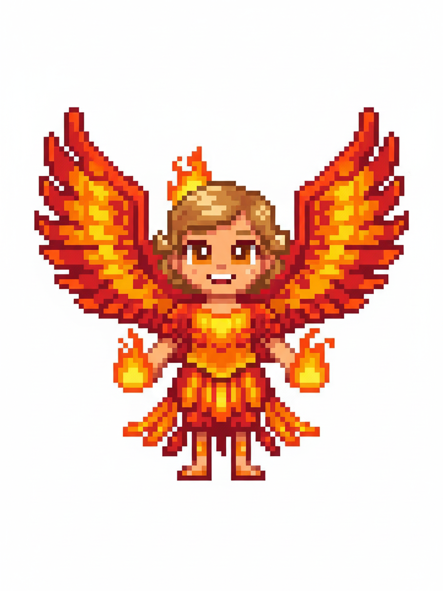 Phoenix Julia - Pixel Art
