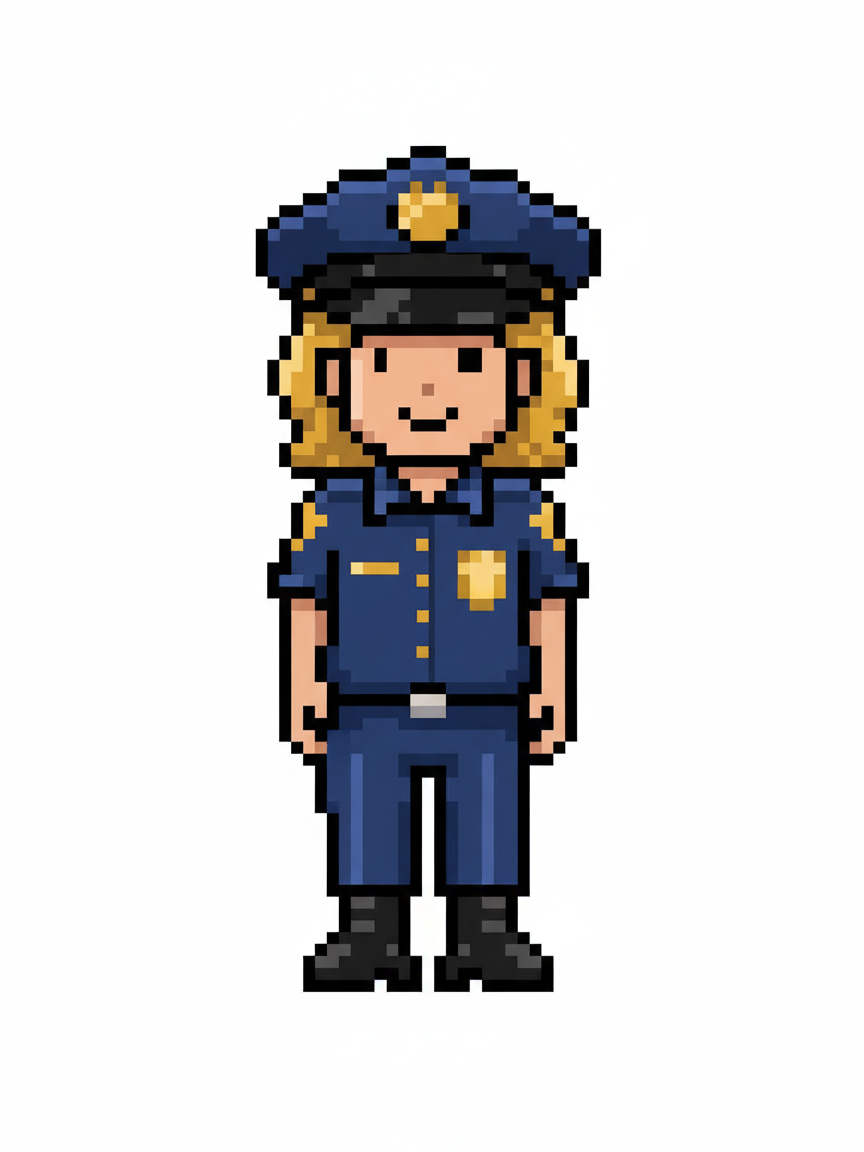 Officer Julia - Pixel Art
