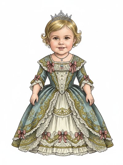Julia's Royal Adventure 👑 - Victorian Illustration