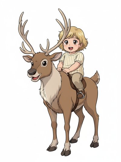 Julia's Reindeer Adventure 🦌 - Classic Anime