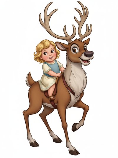 Julia's Reindeer Adventure 🦌 - Golden Age Animation