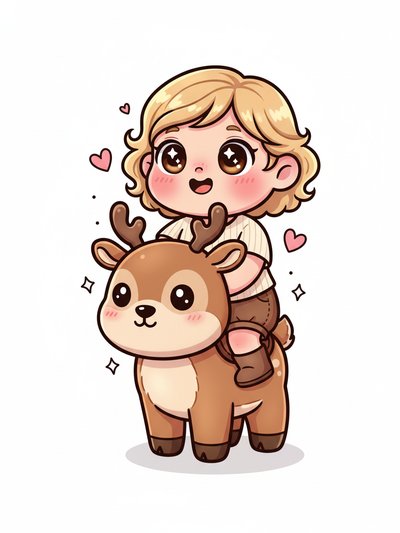 Julia's Reindeer Adventure 🦌 - Kawaii Cute