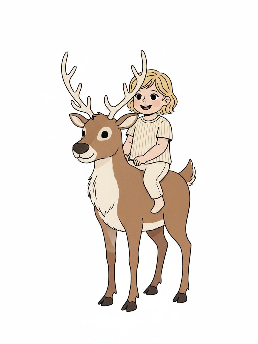 Reindeer Julia - Minimalist