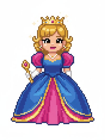 Julia's Royal Adventure 👑 - Pixel Art
