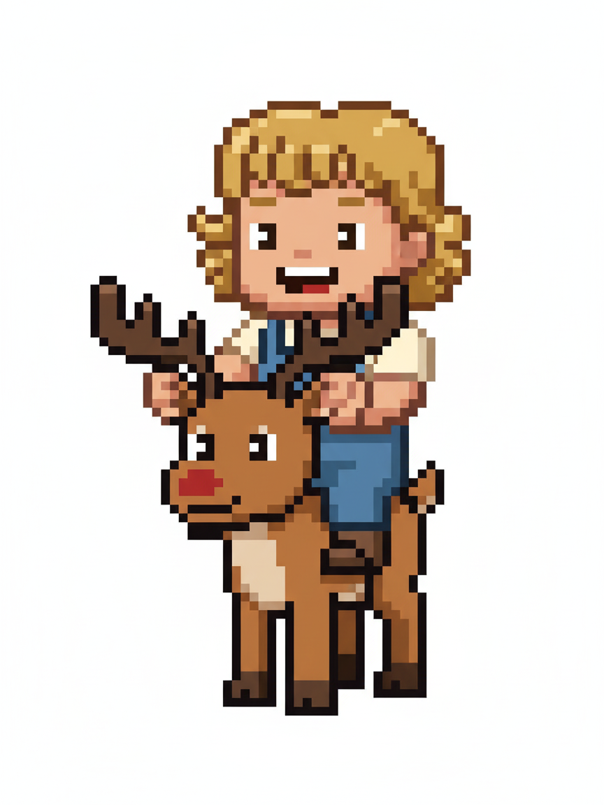 Reindeer Julia - Pixel Art