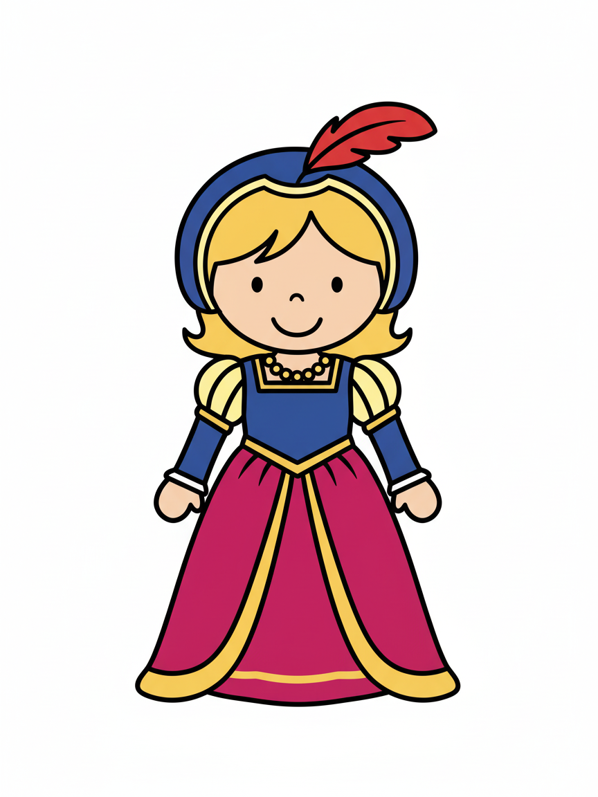 Lady Julia of Renaissance - Preschool Simple