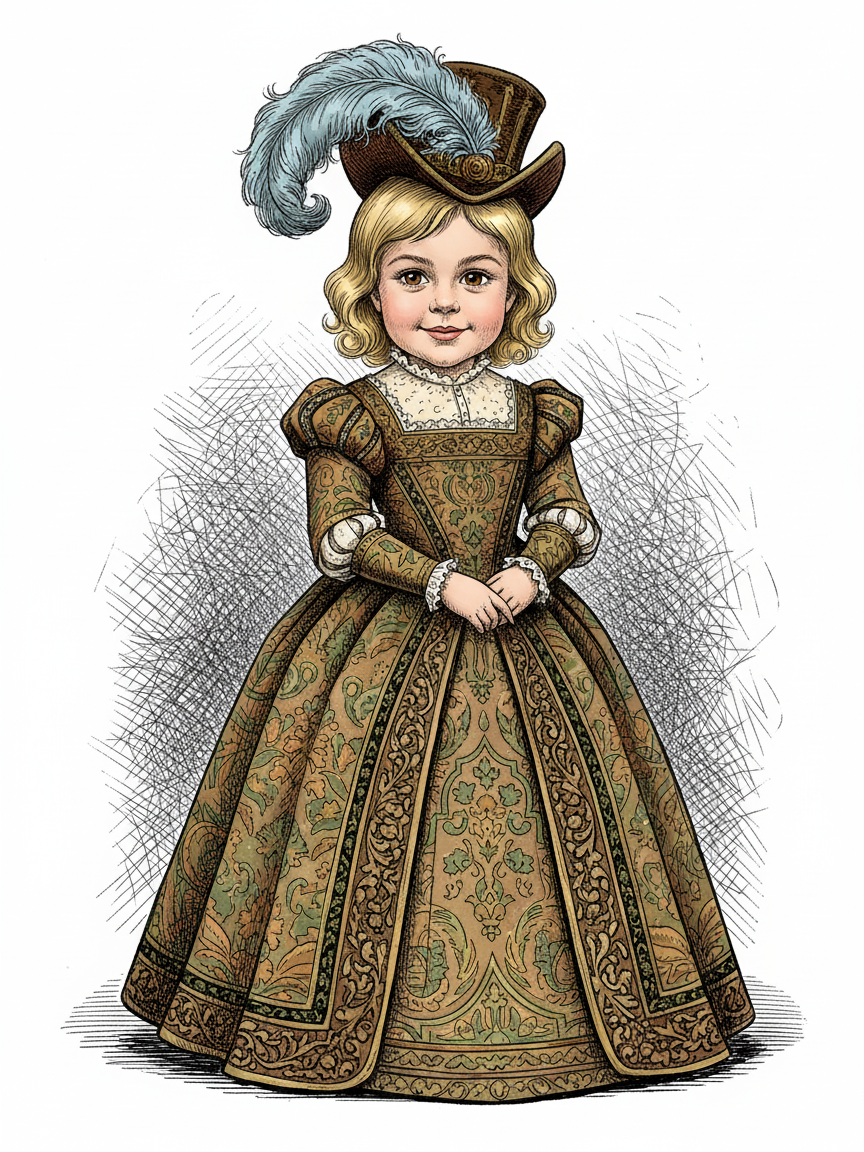Lady Julia of Renaissance - Victorian Illustration