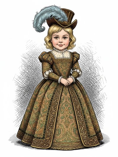 Julia's Noble Journey 👑 - Victorian Illustration