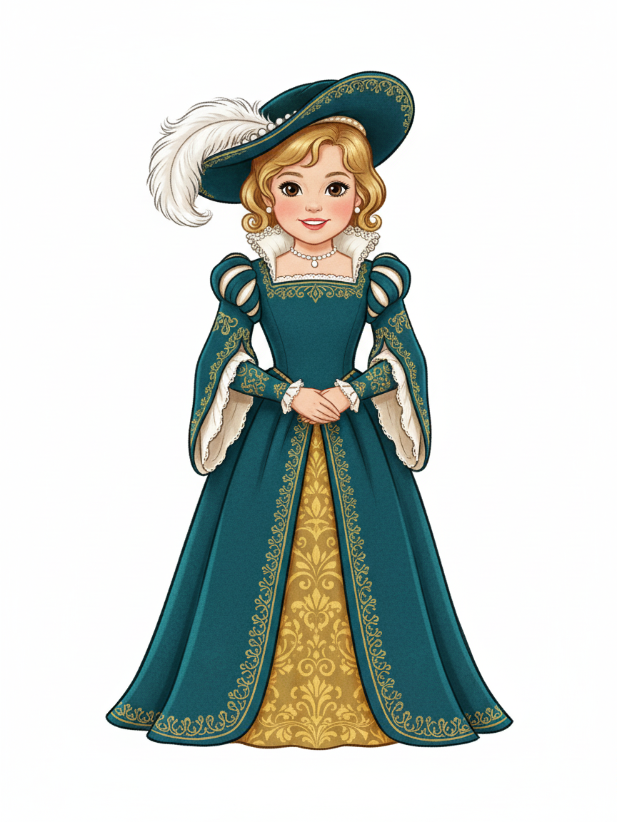 Lady Julia of Renaissance - Vintage Storybook