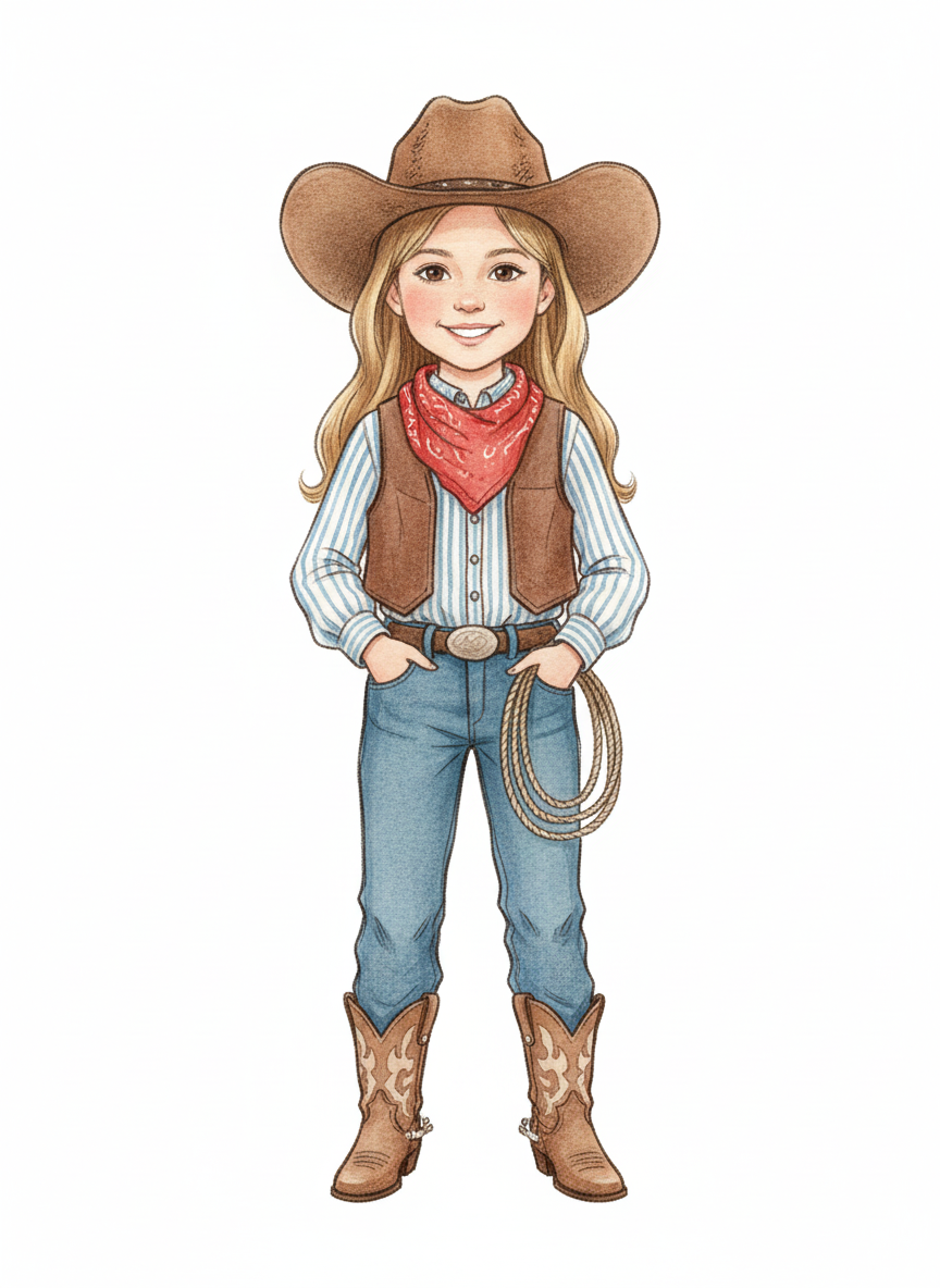 Cowgirl Mary - Gentle Pencil