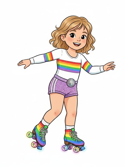 Our Julia's Disco Dreams 🌈 - Classic Coloring Book