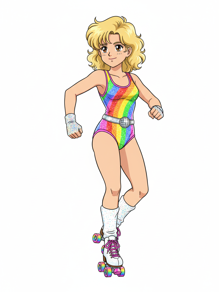 Julia the Roller Disco Queen - Classic Anime