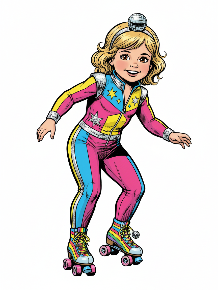 Julia the Roller Disco Queen - Comic Book