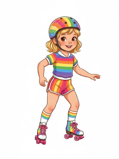 Our Julia's Disco Dreams 🌈 - Vintage Storybook