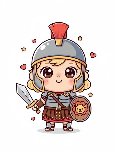 Julia's Gladiator Adventures ⚔️ - Kawaii Cute