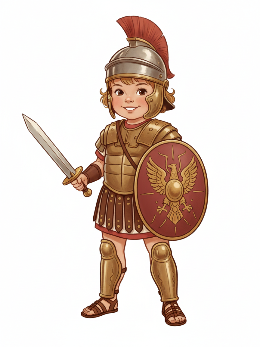 Julia the Gladiator - Vintage Storybook
