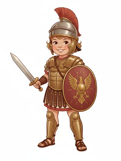 Julia's Gladiator Adventures ⚔️ - Vintage Storybook