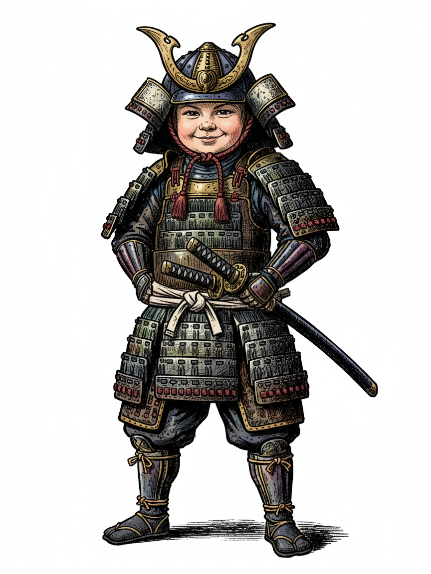 Samurai Julia - Victorian Illustration