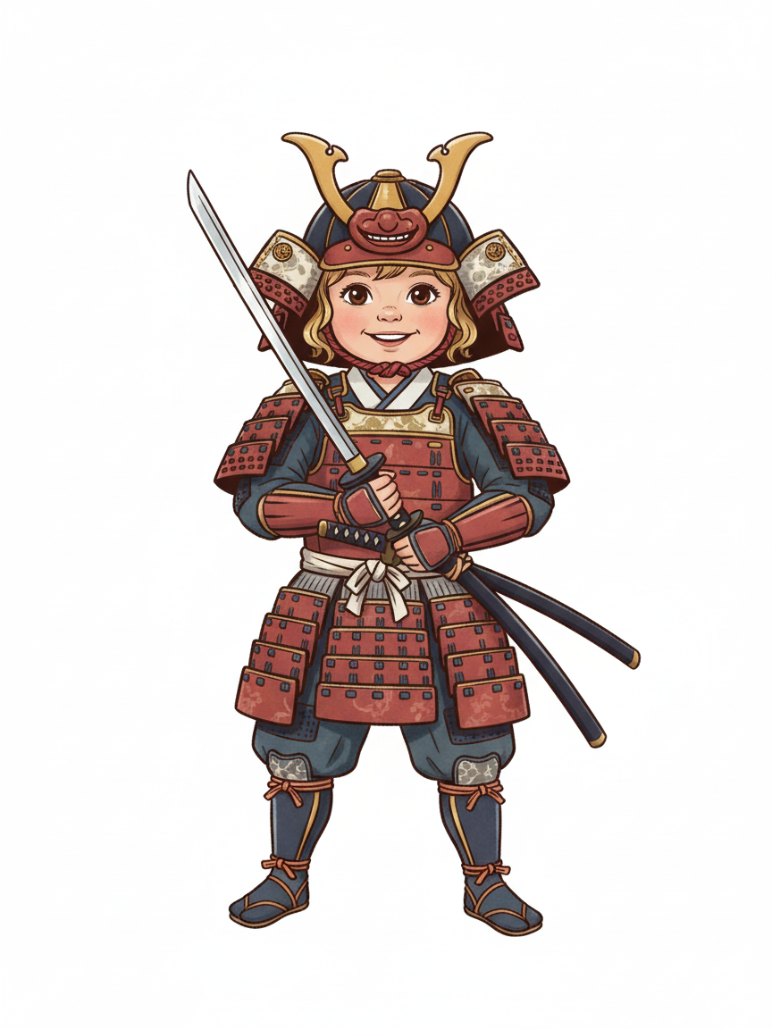 Samurai Julia - Vintage Storybook