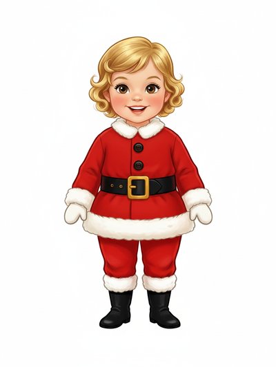 Julia's Santa 🎅 Adventure - Vintage Storybook