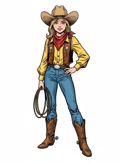 Mary's Cowboy Adventure 🤠 - Comic Book
