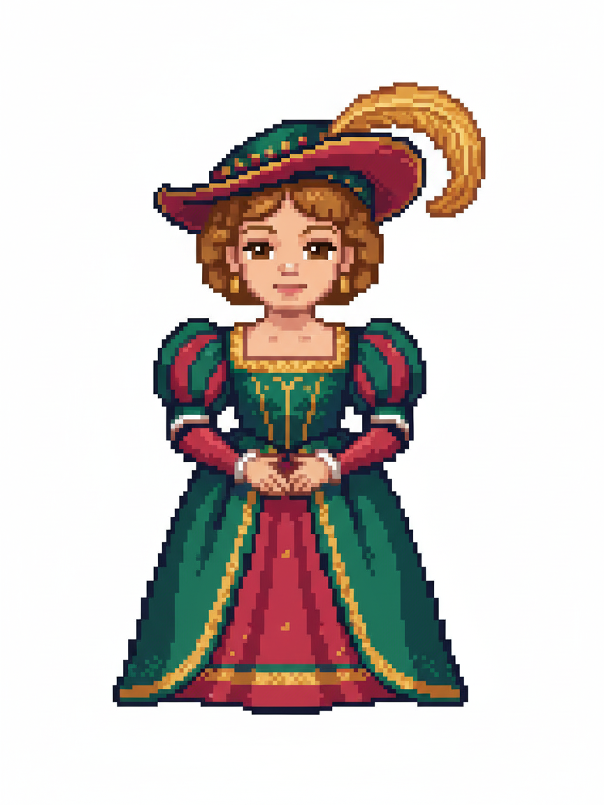 Lady Julia of Renaissance - Pixel Art