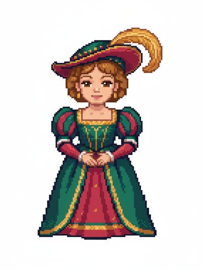 Julia's Noble Journey 👑 - Pixel Art