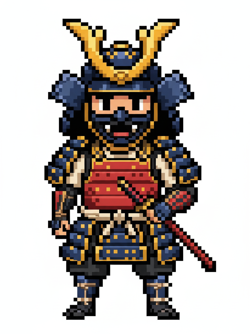 Samurai Julia - Pixel Art