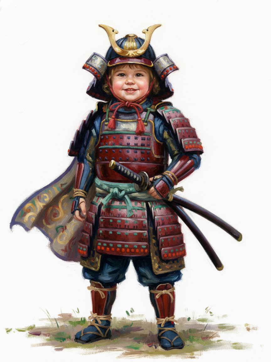 Samurai Julia - Impressionist Painting