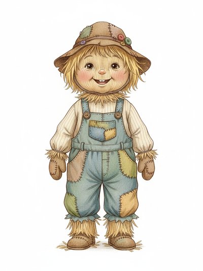 Julia's Scarecrow Adventure 🌾 - Gentle Pencil