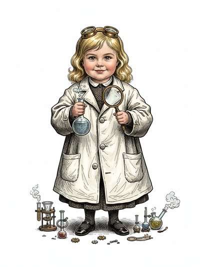 Julia's Scientist Adventures 👩‍🔬 - Victorian Illustration