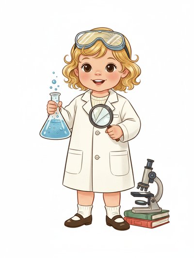 Julia's Scientist Adventures 👩‍🔬 - Vintage Storybook