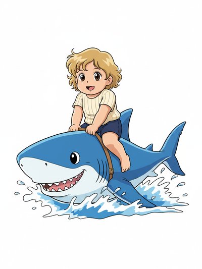 Julia's Sharky Adventures 🦈 - Classic Anime