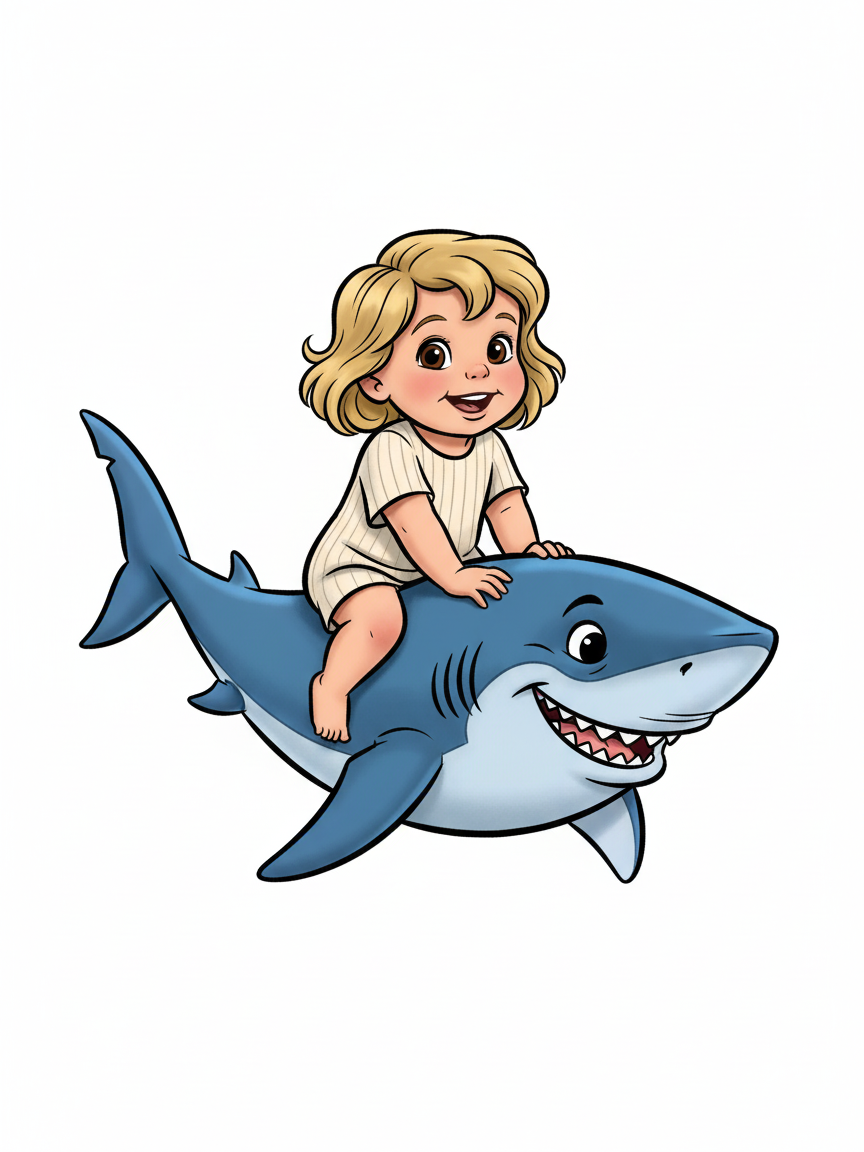 Julia the Smiling Shark - Golden Age Animation