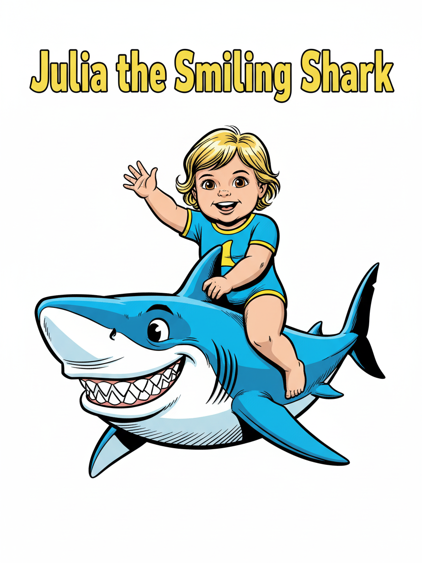 Julia the Smiling Shark - Comic Book