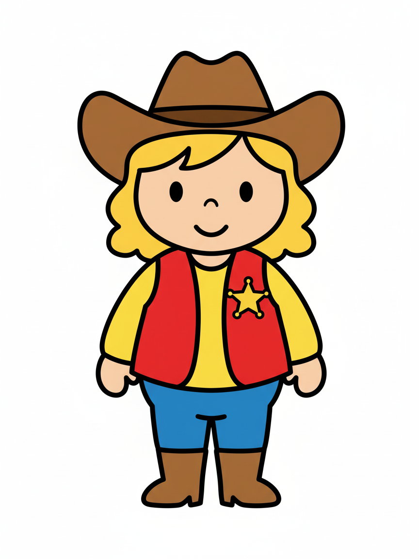 Sheriff Julia - Preschool Simple